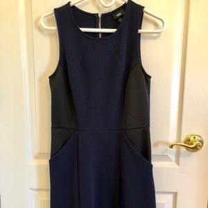 Navy Mid Length Dress